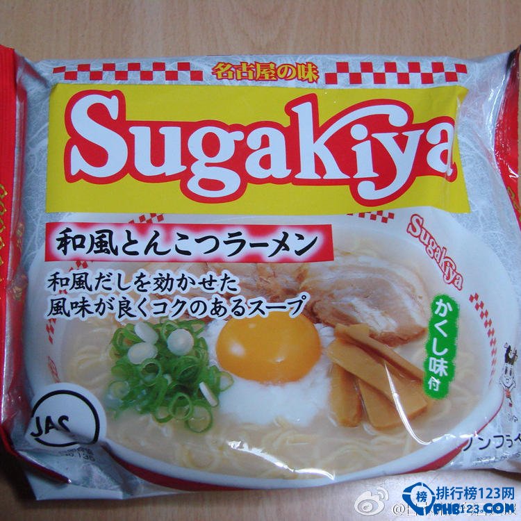 日本最暢銷的泡麵品牌排名