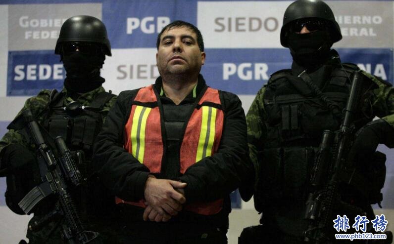 墨西哥販毒集團排名：監控政府，猖狂至極