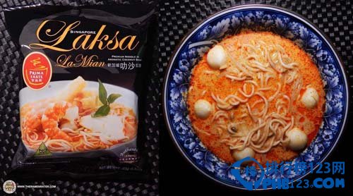 2016全球十大美味泡麵排行榜第3名：新加坡百勝廚Prima Taste叻色拉麵