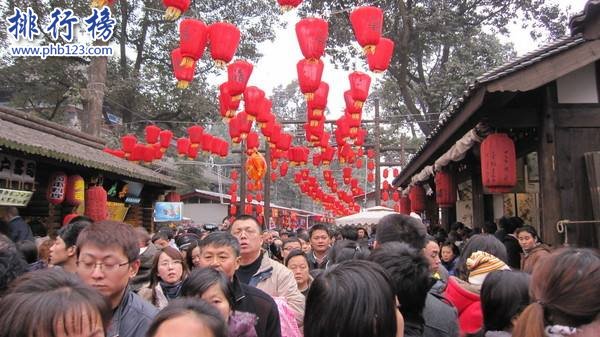 2018春節中國城市旅遊收入排行榜:成都重慶前二,4城收入超百億