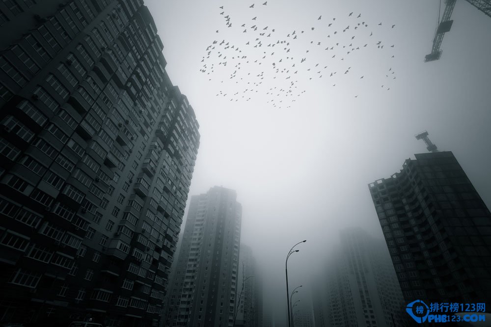 城市霧霾圖片