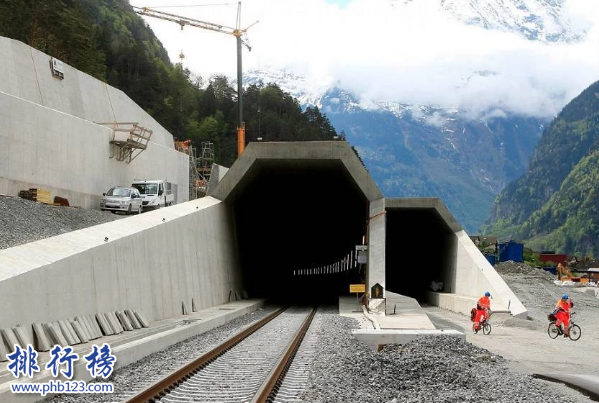 世界十大最長鐵路隧道排名