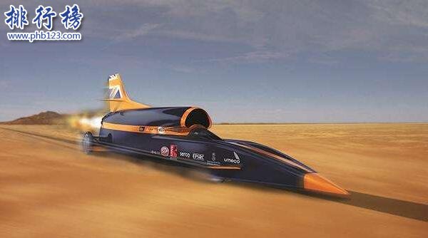世界最快汽車:音速之風陸地極速車,最高時速3218km/h