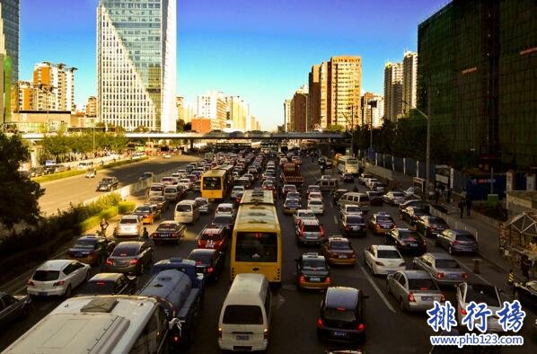 2017年第二季度中國擁堵城市排行榜：北京居首，廣州第5上海第7