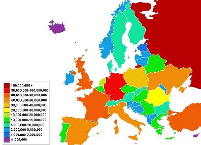歐洲人口數量2014