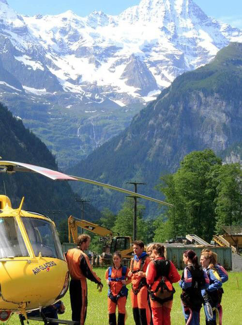 2.瑞士阿爾卑斯山 勞特布倫嫩跳傘區