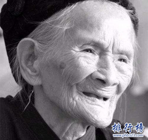 中國十大壽星，第一長壽者為光緒十二年出生（現131歲）