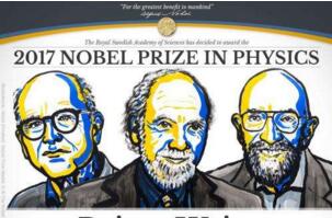 2017諾貝爾物理學獎得主 三人因引力波獲獎(證實愛因斯坦預言)