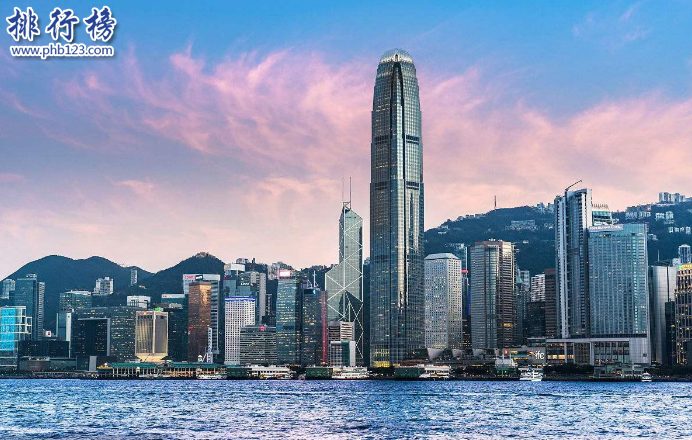 香港十大高樓2018 香港第一高樓環球貿易廣場484米