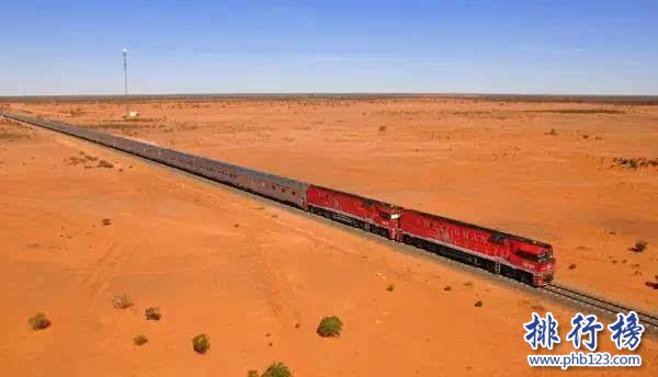 世界上最長的火車，共有八個車頭682節車廂(長7353米)