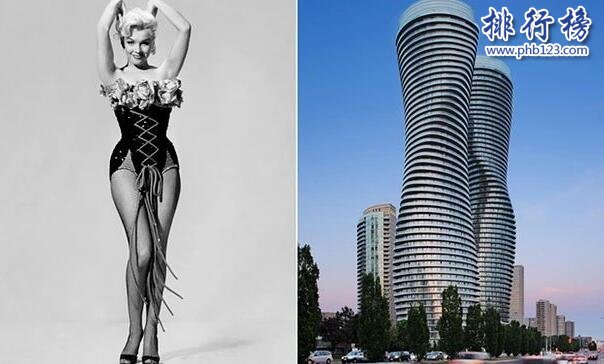 世界上最性感的高樓:瑪麗蓮·夢露大廈 魔鬼身材凹凸有致
