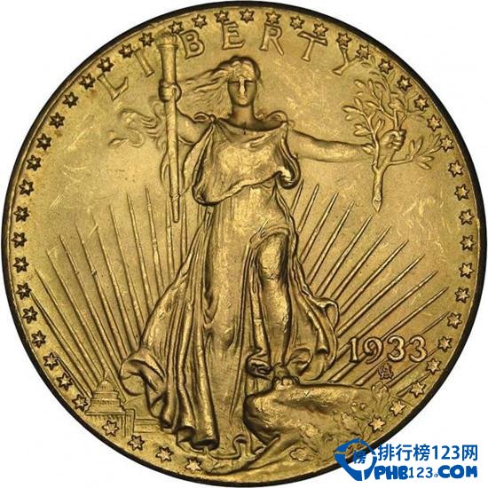 1933年發行的雙鷹金元