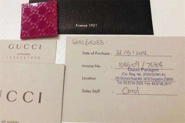 gucci包有保修卡和身份卡嗎