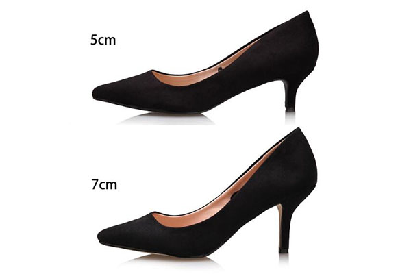 5cm和7cm鞋跟對比
