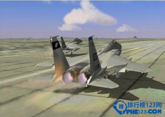 第9名：採用APG-70雷達的F-15C“多階段改進計畫”(MSIP)型：當前空戰能力評分：21.8