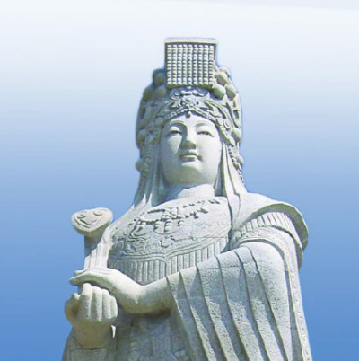 湄洲媽祖石雕像
