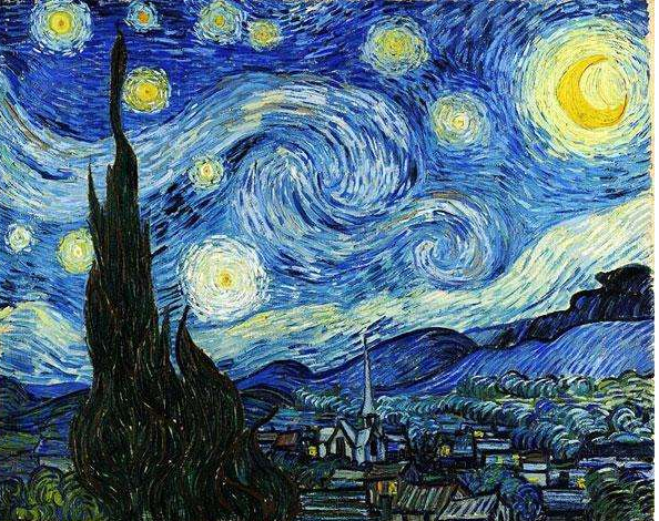梵谷十大名畫，油畫作品賞析璀璨的星空真的太美了