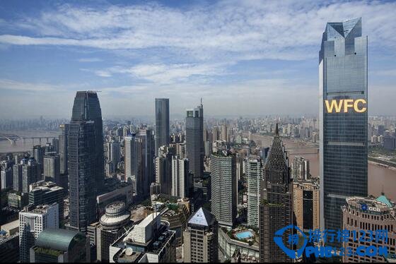 重慶最高的樓：環球金融中心(高339米/78層)