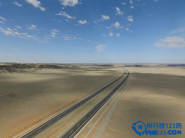 京新高速穿越沙漠圖片
