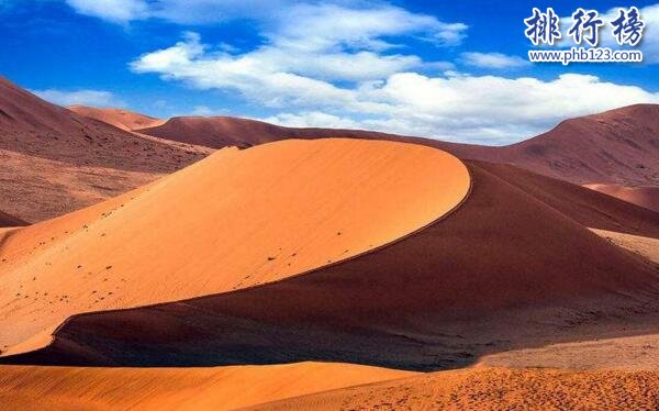 世界上最高的沙丘：蘇絲斯黎沙丘(高達325米)