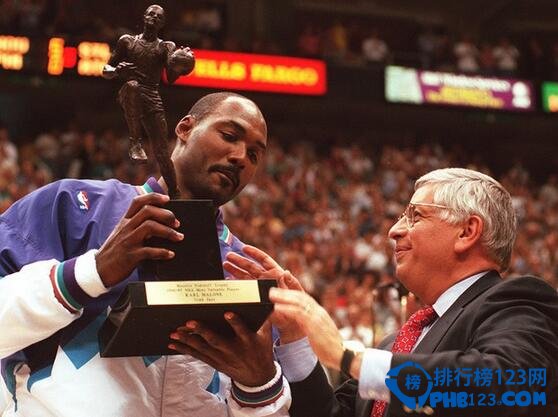 NBA十大最老MVP的球員，卡爾馬龍35歲獲MVP！