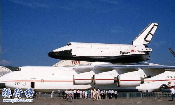 世界上最大飛機，安-225運輸機長84米重175噸(貨艙能裝下一輛高鐵)